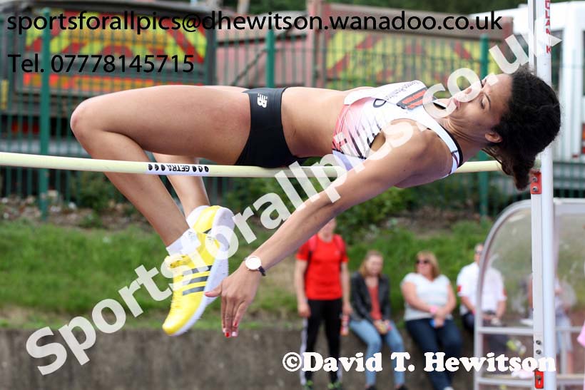Womens high jump, EAP International Combined Events, Hexham Northumberland. Photo: David T. Hewitson/Sports for All Pics